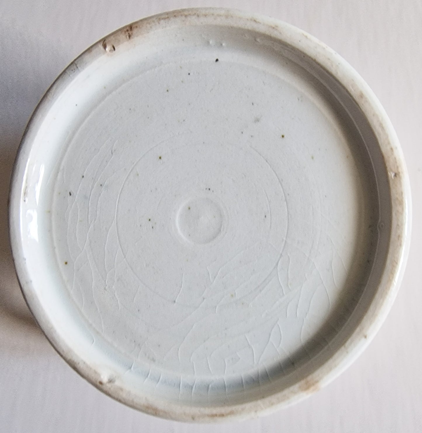 Antique English Pearlware Pottery Child's Mug with Nursery Game Detail