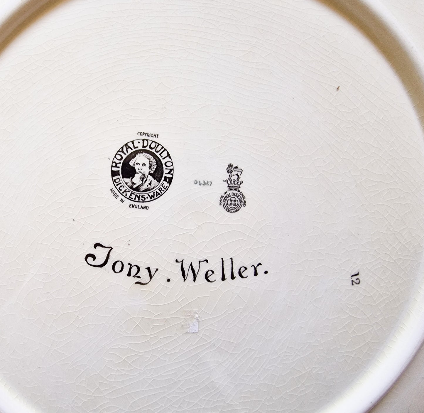 Royal Doulton 'Dickens Ware' 'Tony Weller' Large Collector's Plate