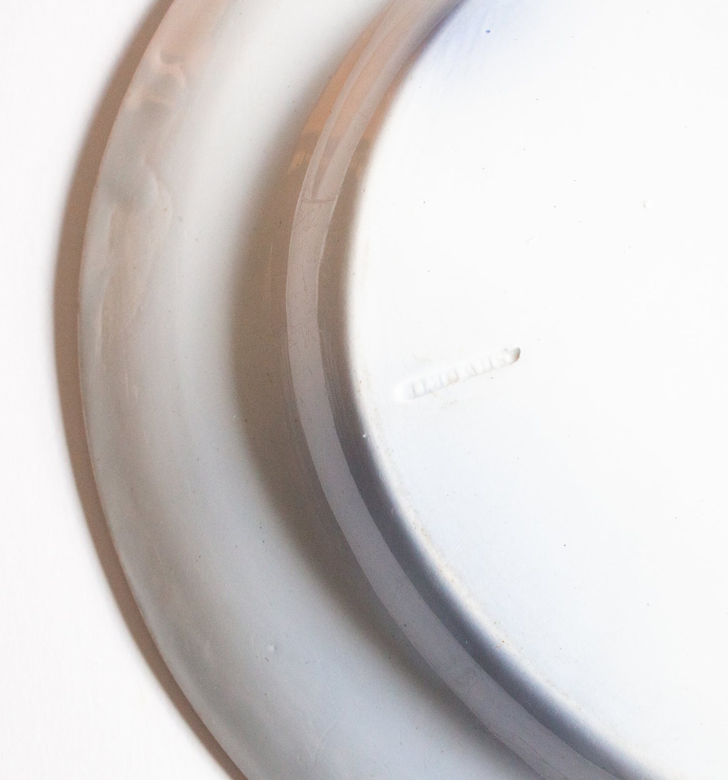 Antique Ashworth Bros. Flow Blue and White Serving Plate