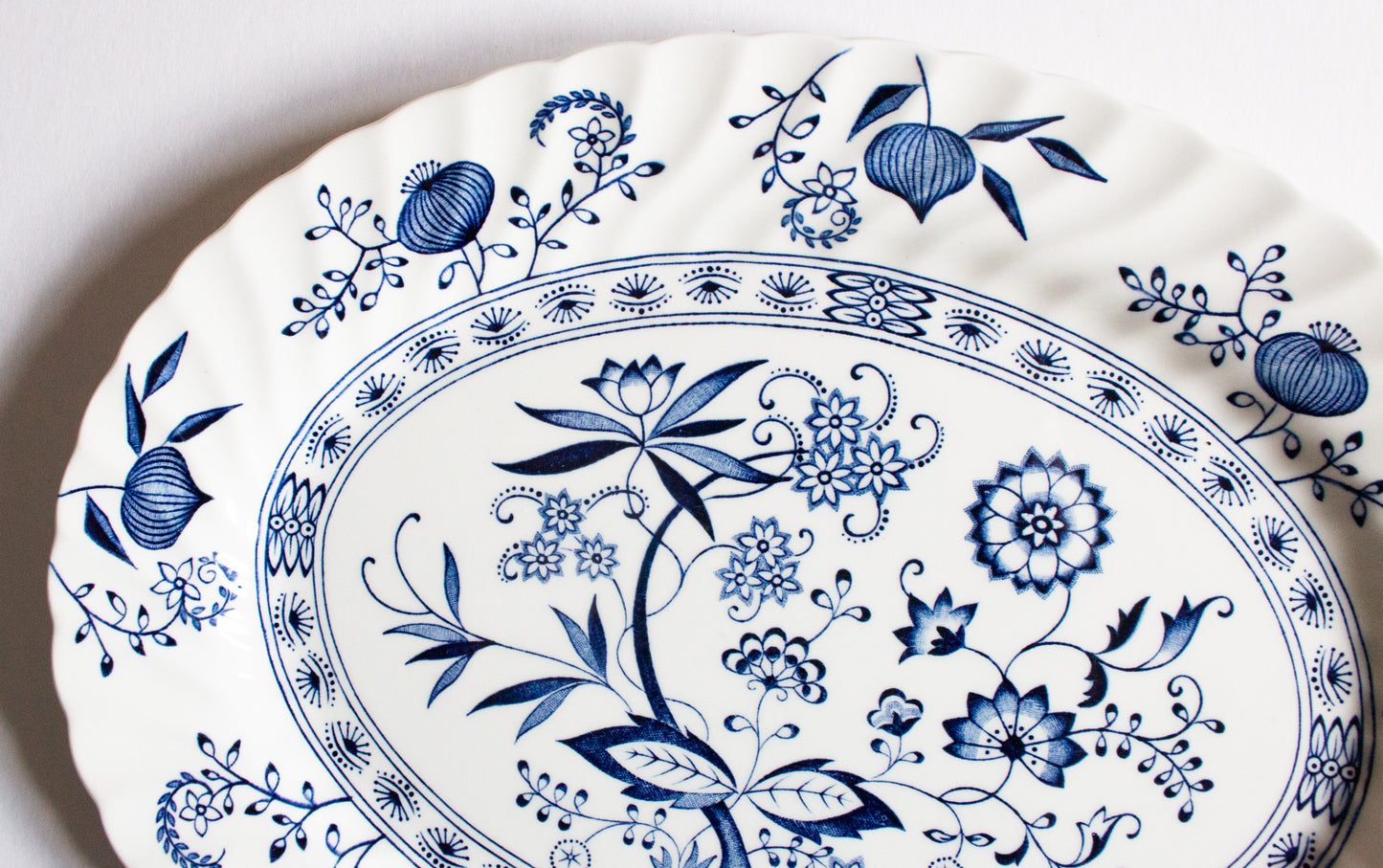 J. & G. Meakin 'Blue Nordic' Pattern Small Blue and White Serving Plate