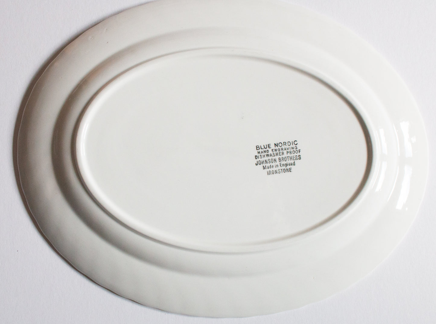 J. & G. Meakin 'Blue Nordic' Pattern Small Blue and White Serving Plate