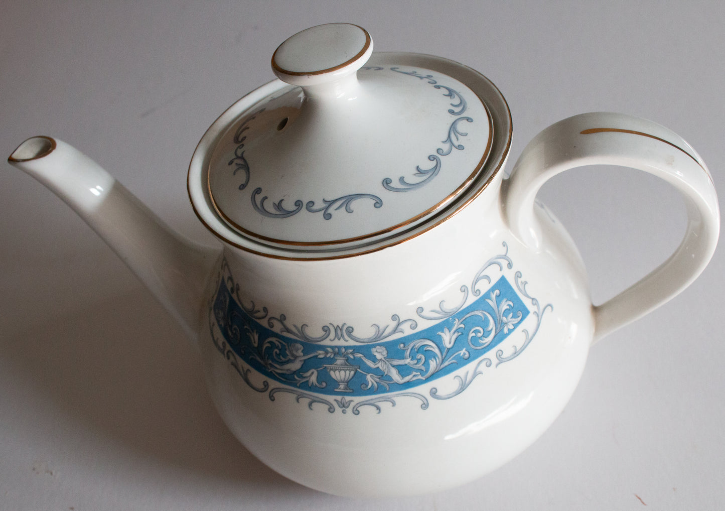 Ridgway 'Blue Rhapsody' Pattern Blue and White Teapot