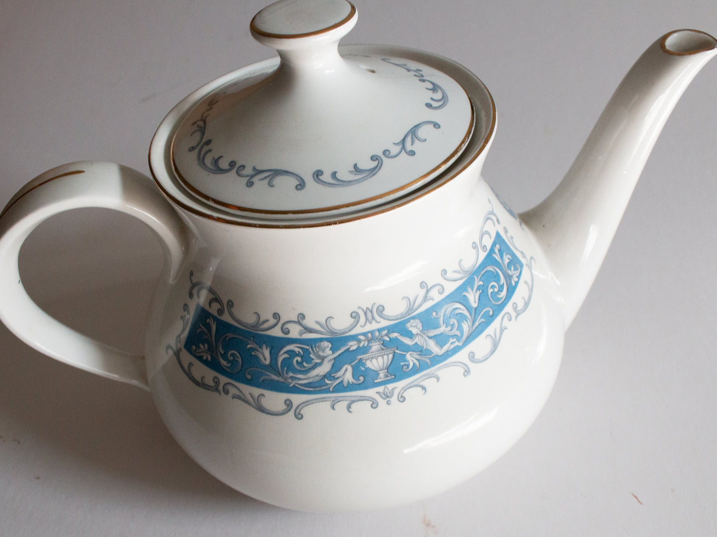 Ridgway 'Blue Rhapsody' Pattern Blue and White Teapot