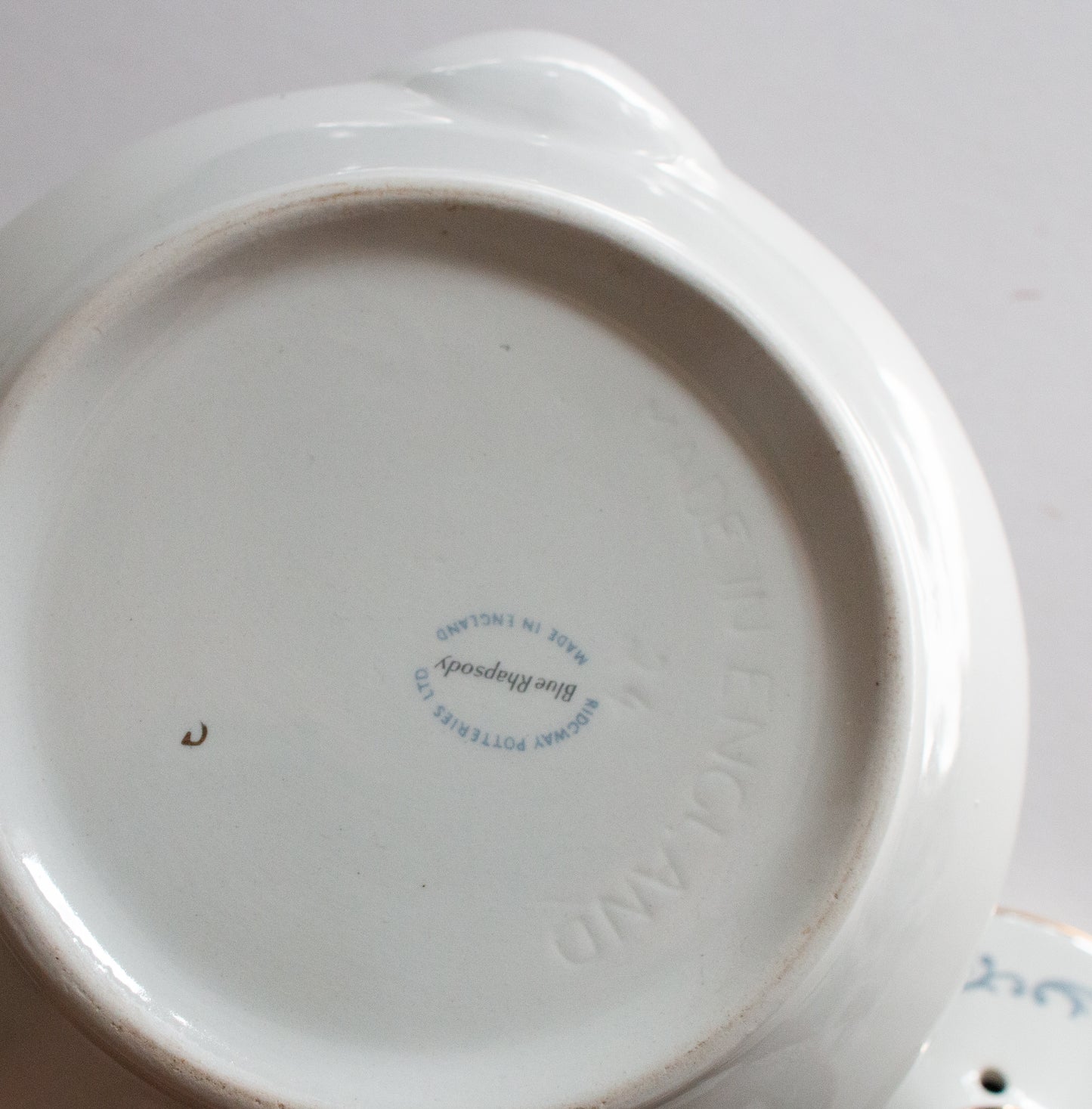 Ridgway 'Blue Rhapsody' Pattern Blue and White Teapot