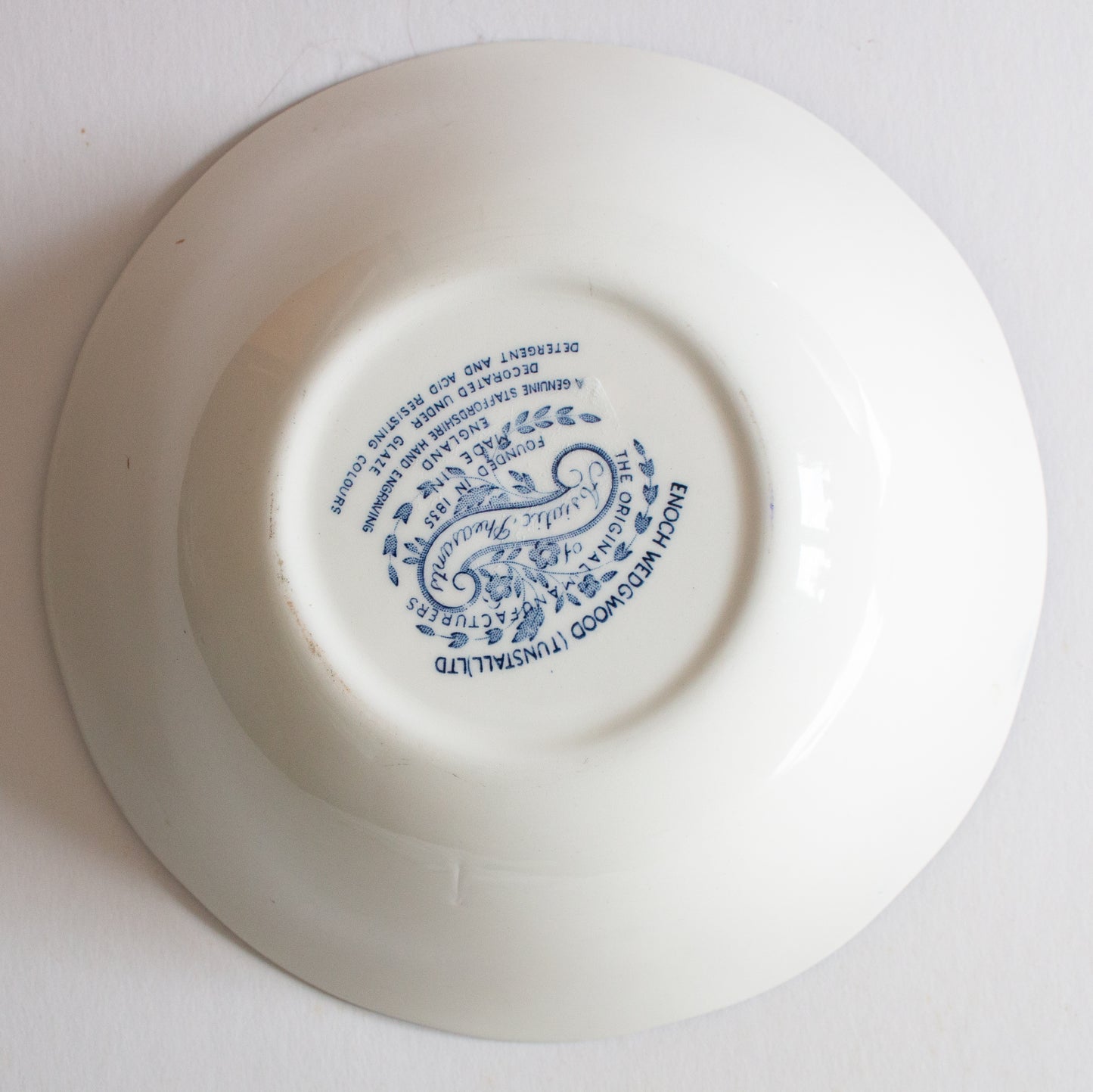 Wedwood 'Asiatic Pheasants' Pattern Blue and White Transferware Serving Bowl