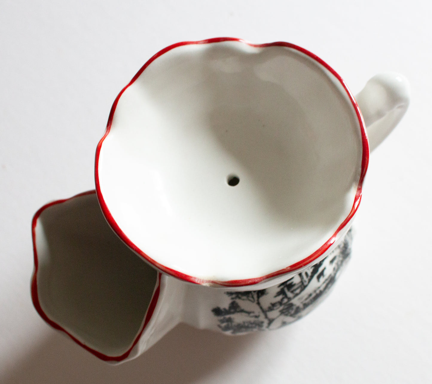 TJames Kent Ltd. Old Foley Shaving Mug with Fishing Print Detail