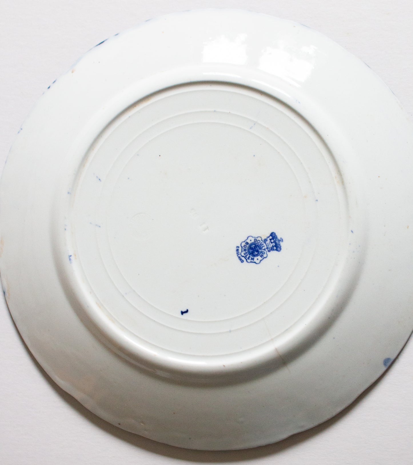 Royal Doulton 'Norfolk' Pattern Blue and White Transferware 9.75" Plate