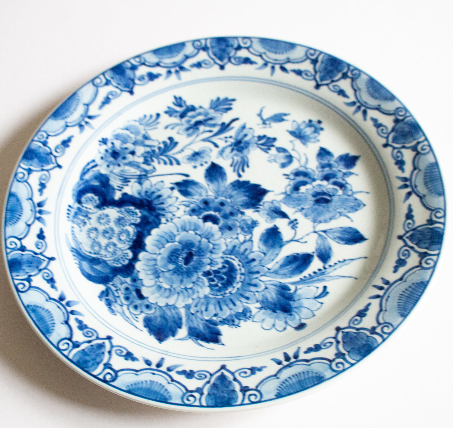 Delft Blue and White Transferware 10" Pictorial Plate