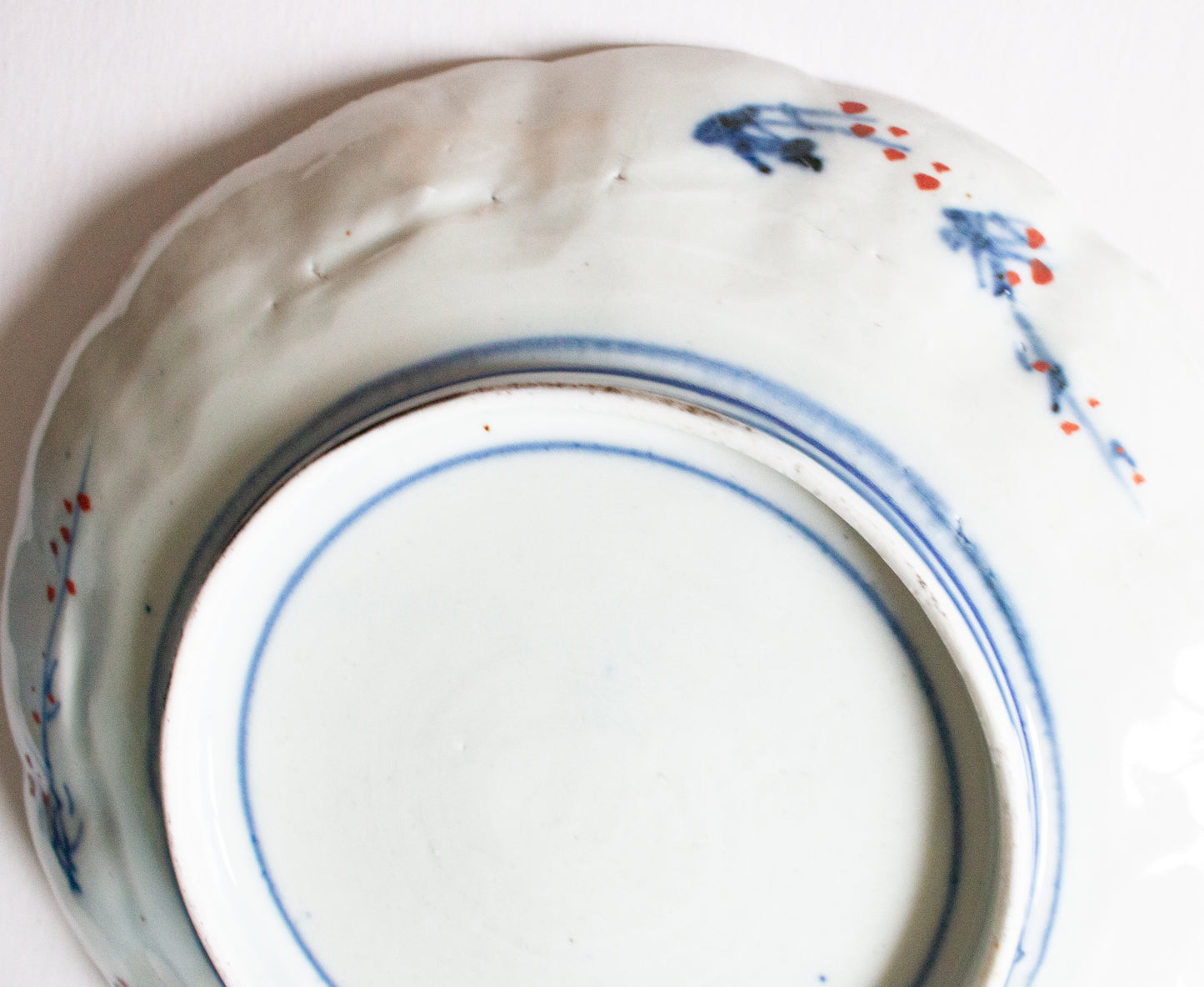 Antique Japanese Imari Hand Painted and Fluted Plates (2)