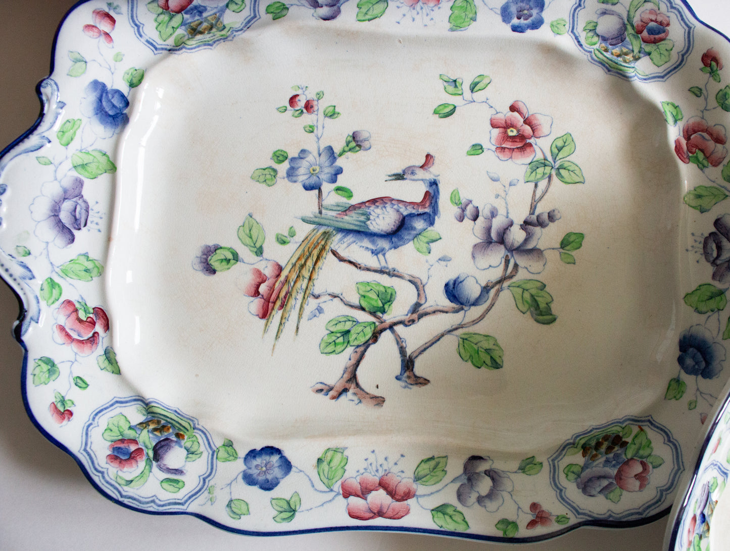 Art Deco Corona Ware Hancock & Sons 'Old Woodstock' Graduated Serving Platters (3)