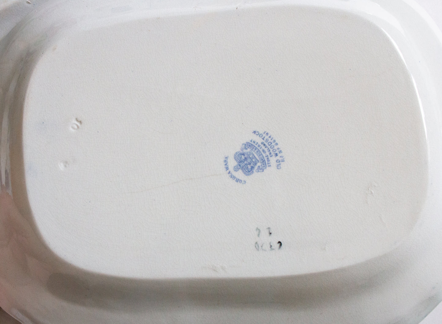 Art Deco Corona Ware Hancock & Sons 'Old Woodstock' Graduated Serving Platters (3)