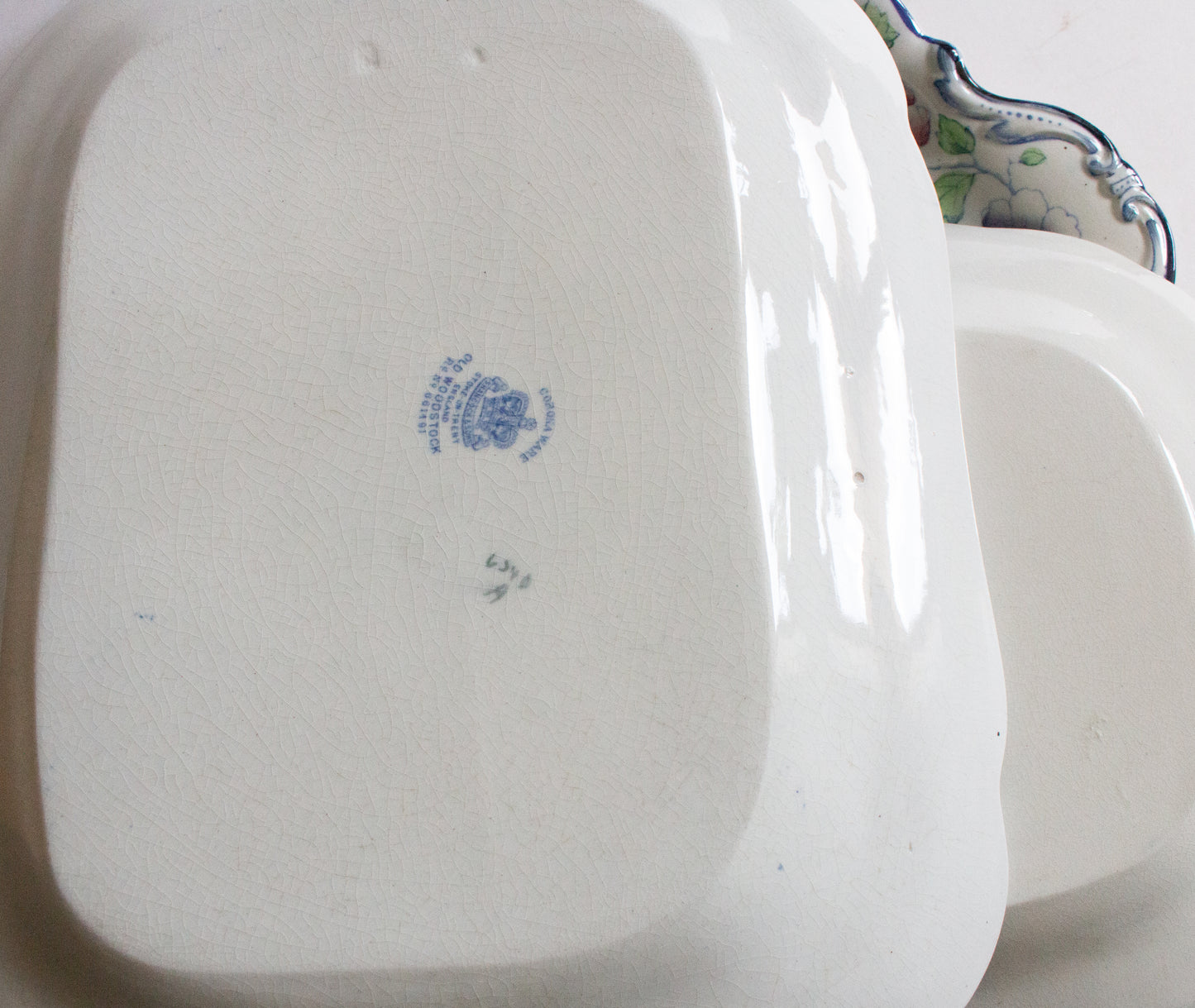 Art Deco Corona Ware Hancock & Sons 'Old Woodstock' Graduated Serving Platters (3)