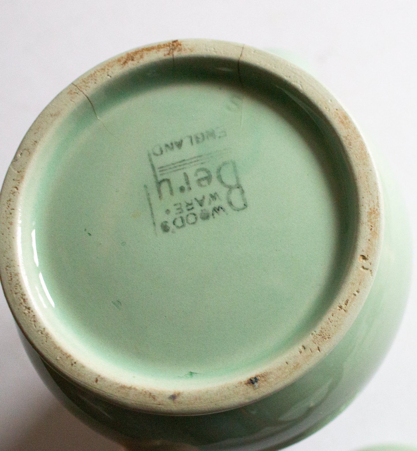 Woods Ware 'Beryl' Pattern Mint Green Coffee Pot