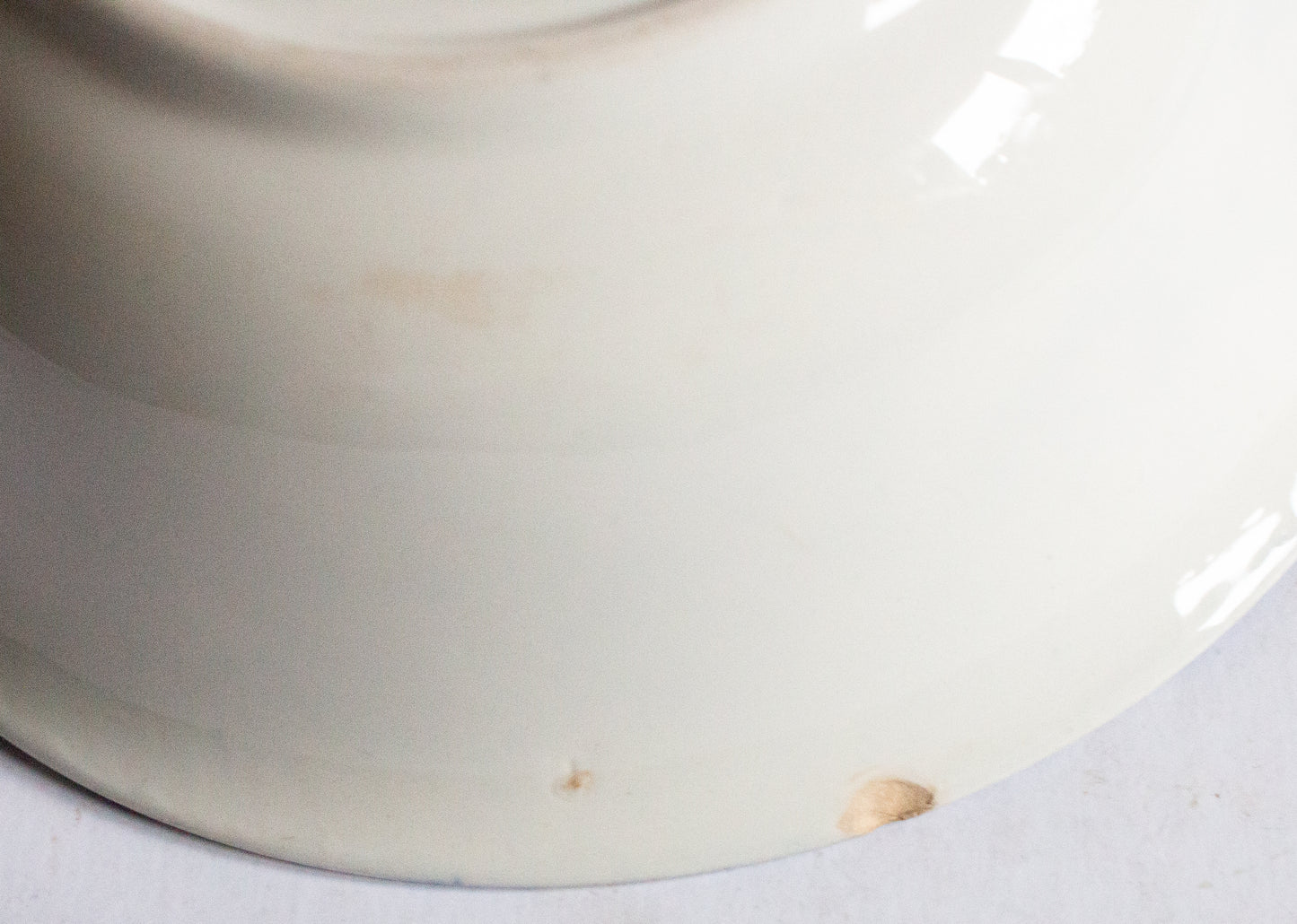 Antique 'Roselle' Pattern Blue and White Transferware Serving Bowl