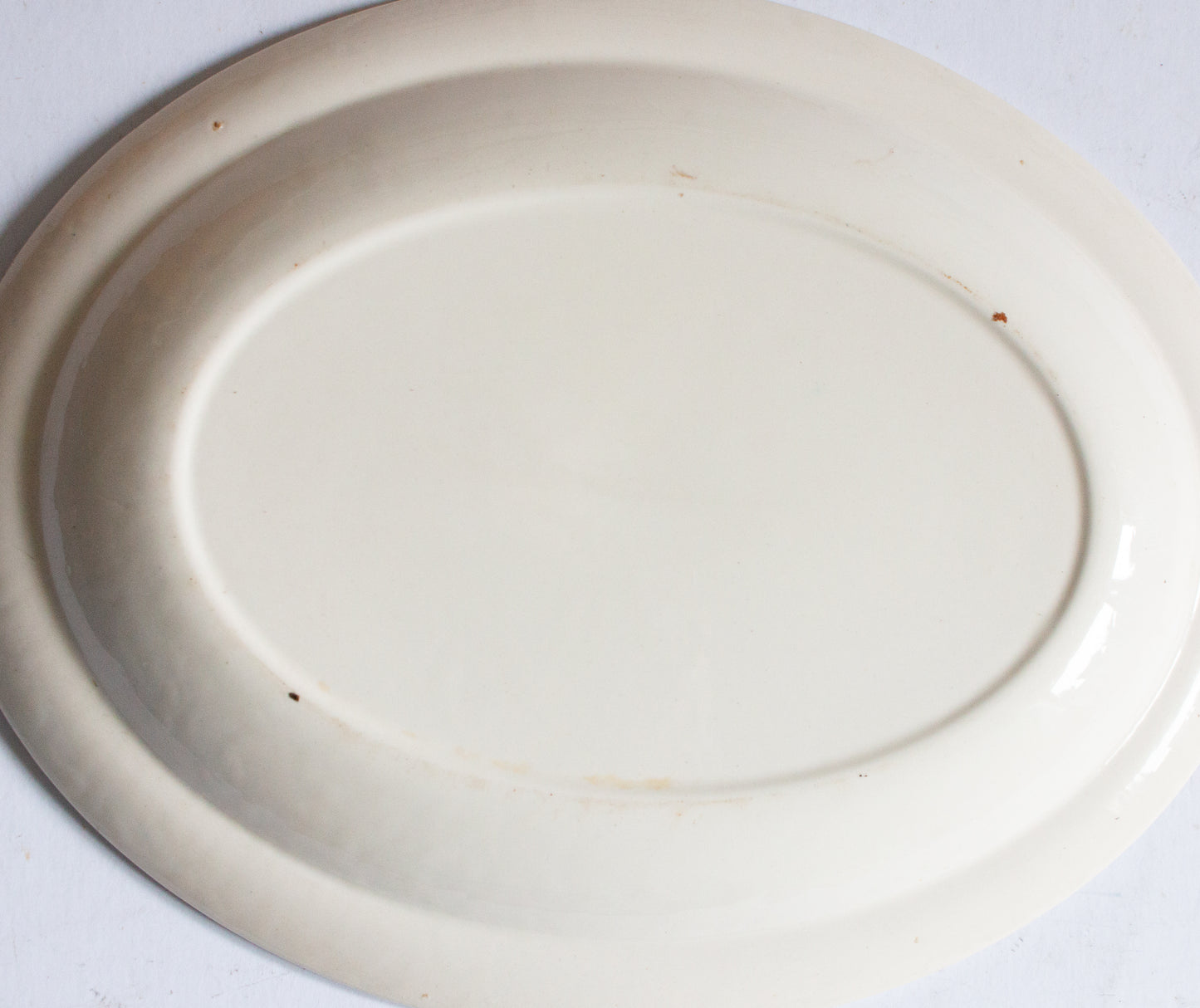 Vintage Small 'Willow' Pattern Blue and White Transferware 11.25" Serving Platter