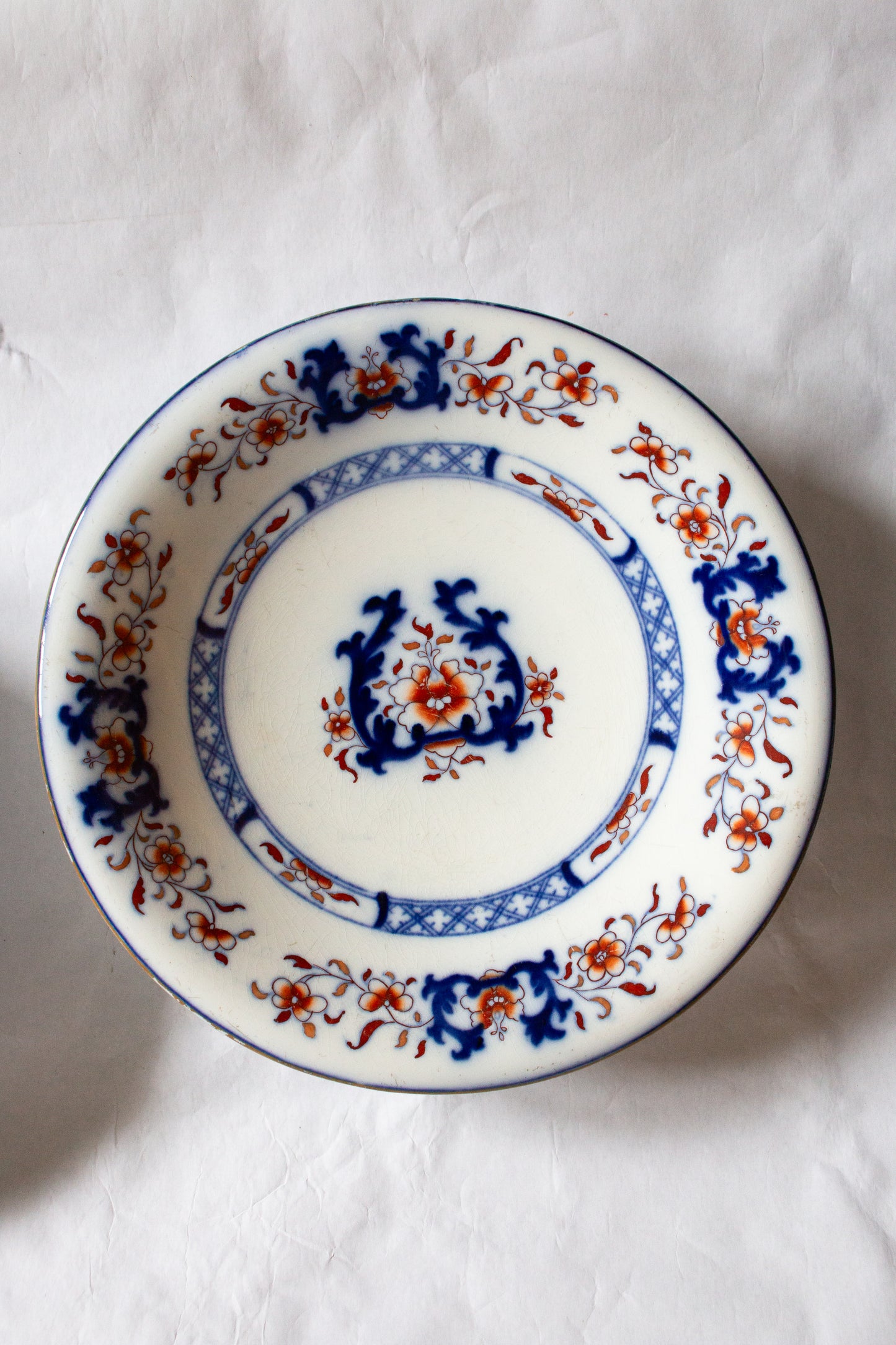 Antique Blue and White Minton Comports or Cake Stands (2)