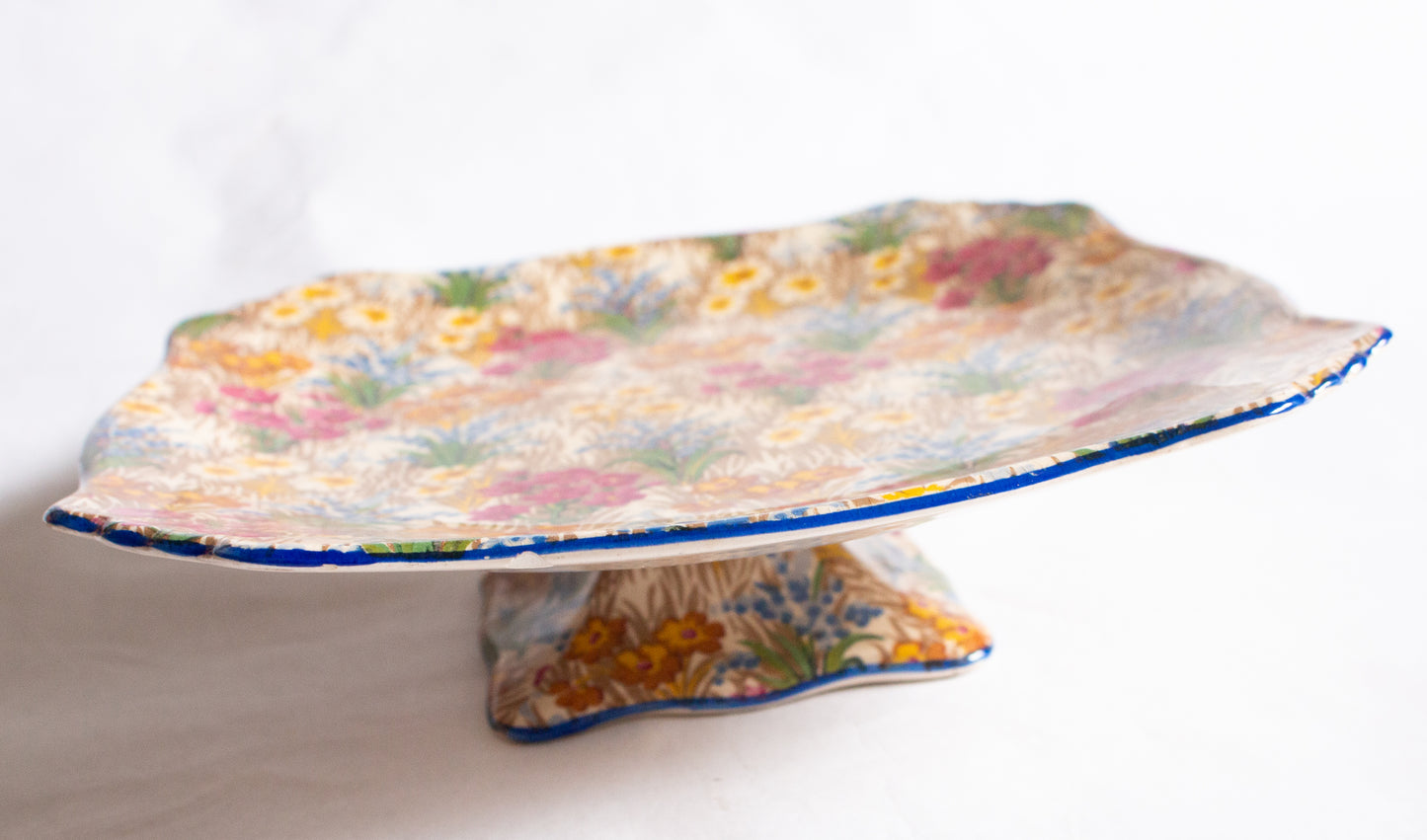 Royal Winton Grimwades 'Marguerite' Pattern Chintz Cake Stand or Comport
