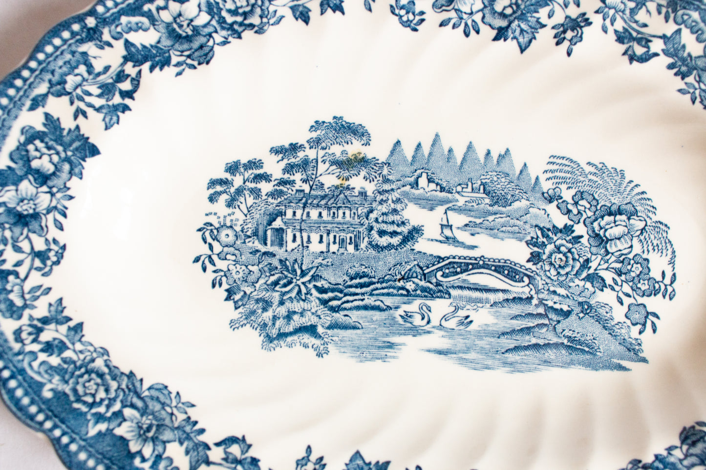 Myott Meakin Tableware Small Blue and White Transferware Platter