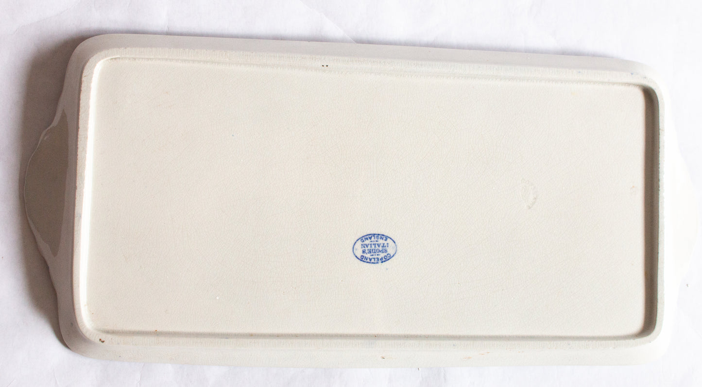 Spode 'Italian' Pattern Blue and White Transferware Large Sandwich Tray