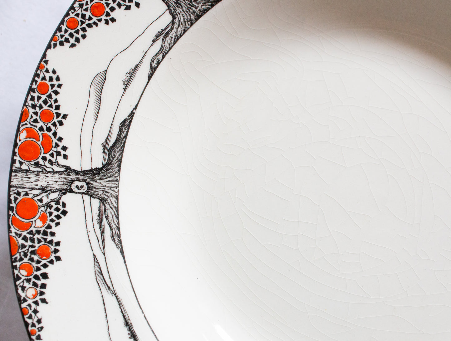 Crown Ducal 'Orange Tree' Rimmed Soup Plates (4)