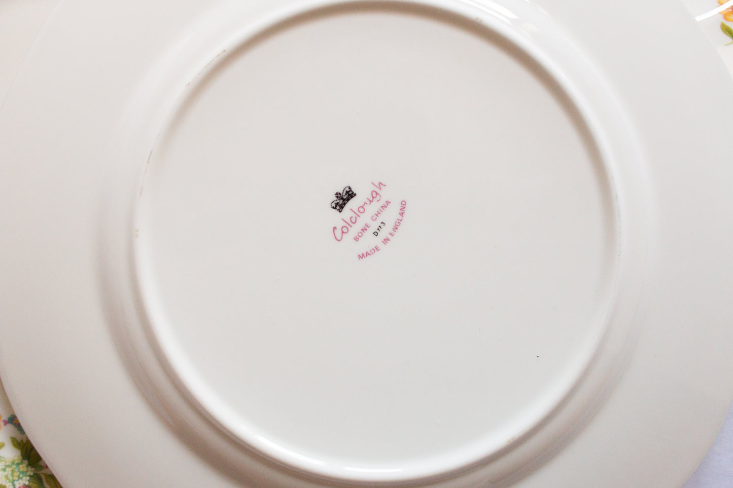Colclough Bone China Floral Pattern 8" Bread and Butter Plates (4)