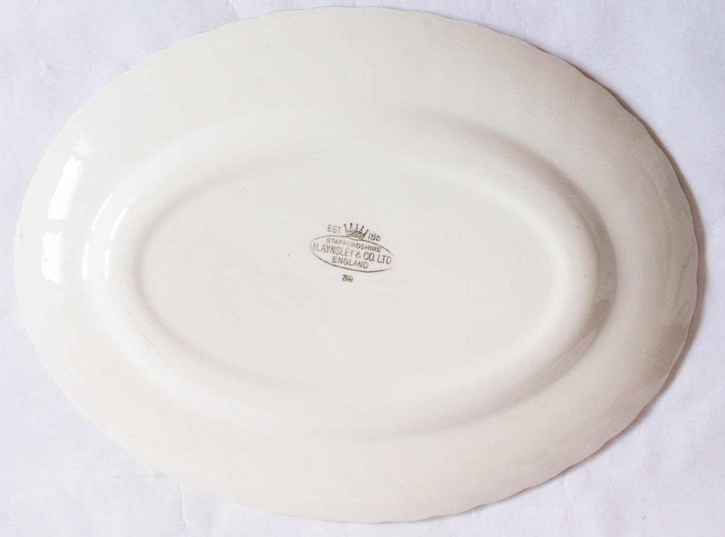 Aynsley & Co. Staffordshire China Country Roses Pattern Serving Platter
