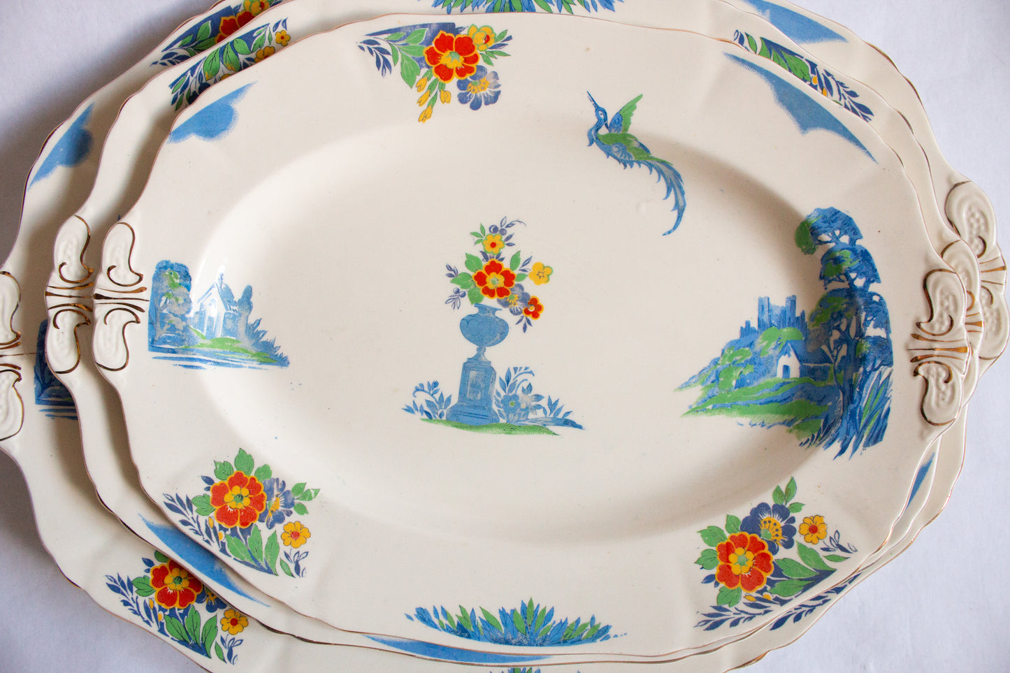 Alfred Meakin 'Harmony' Shape Graduated Serving Platters (3)