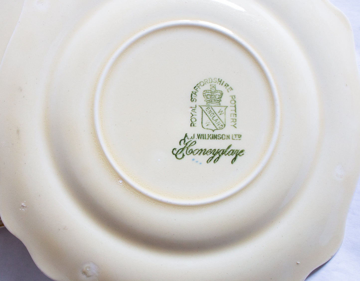 Royal Staffordshire Pottery for A. J. Wilkinson 'Honeyglaze' Side Plates (5)