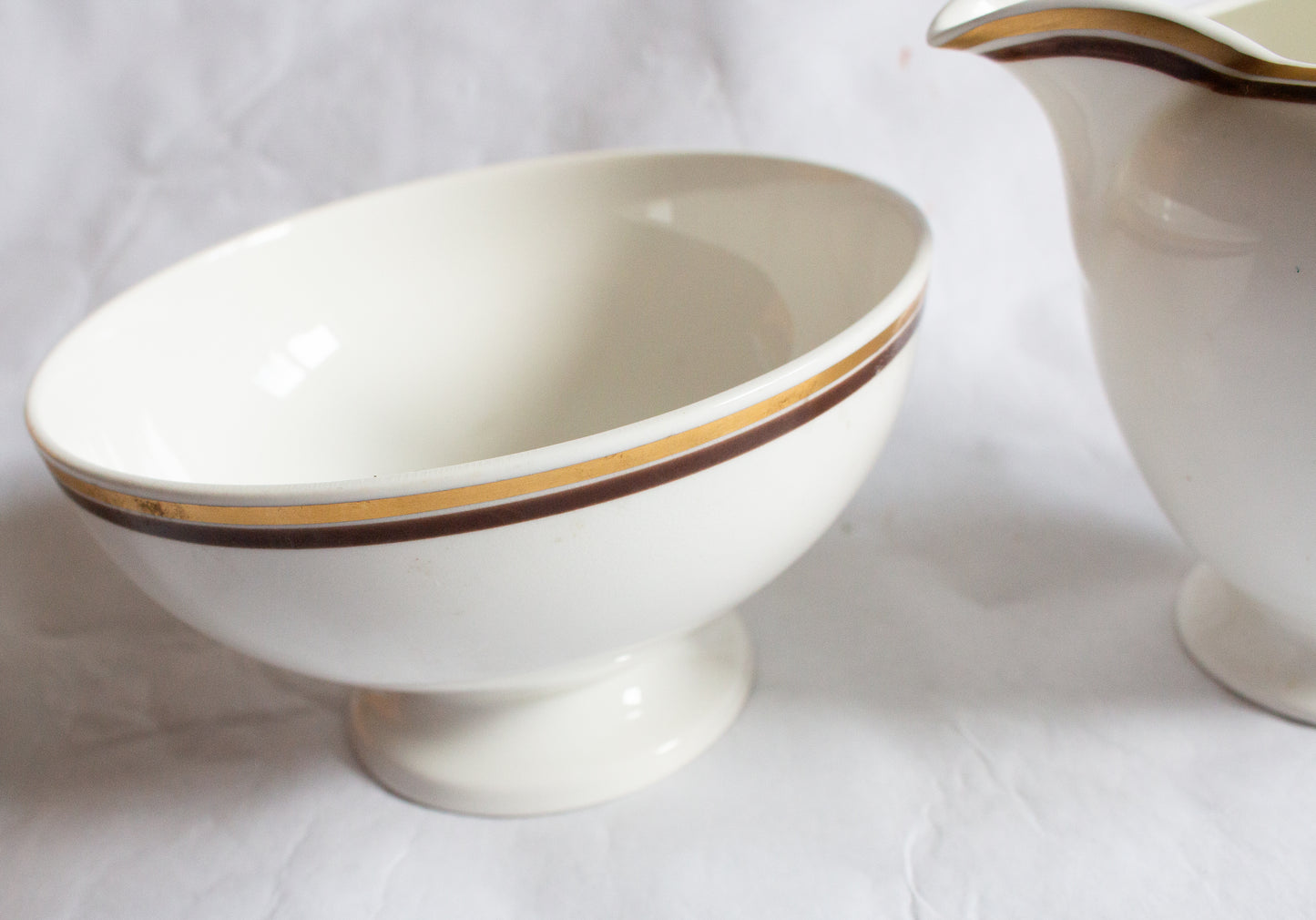 Coalport 'Zenith' Pattern Sugar Bowl and Creamer Set