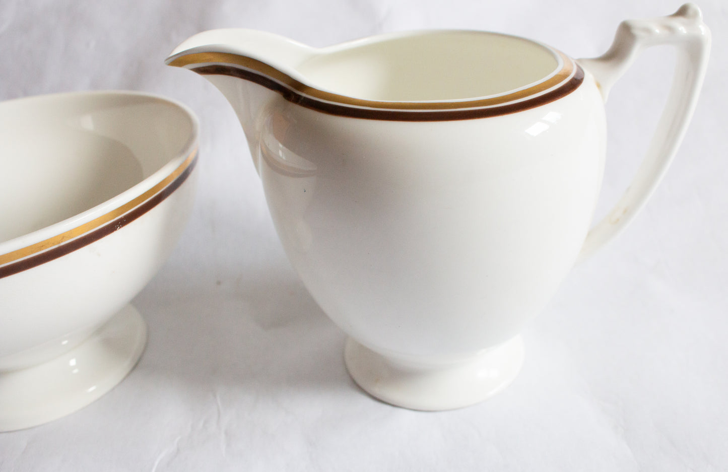 Coalport 'Zenith' Pattern Sugar Bowl and Creamer Set
