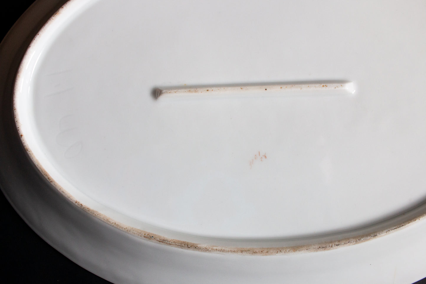 Large Floral and Gold Serving Platter
