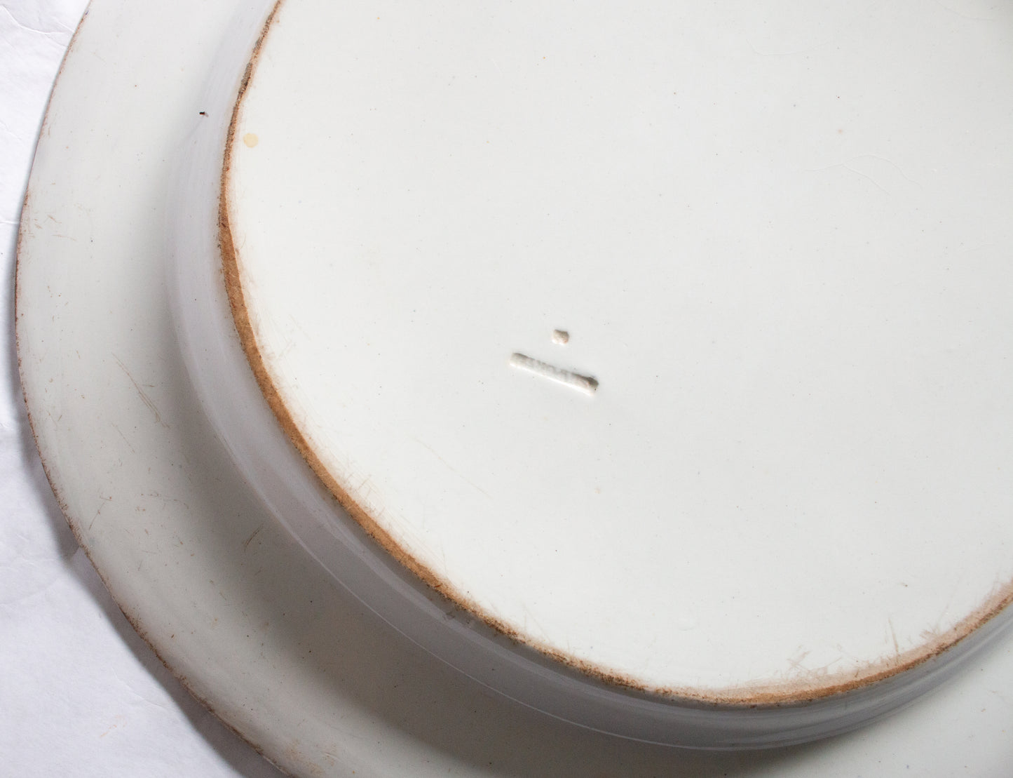 Ashworth 'Lake' Pattern Black and White Ironstone Transferware Serving Platter