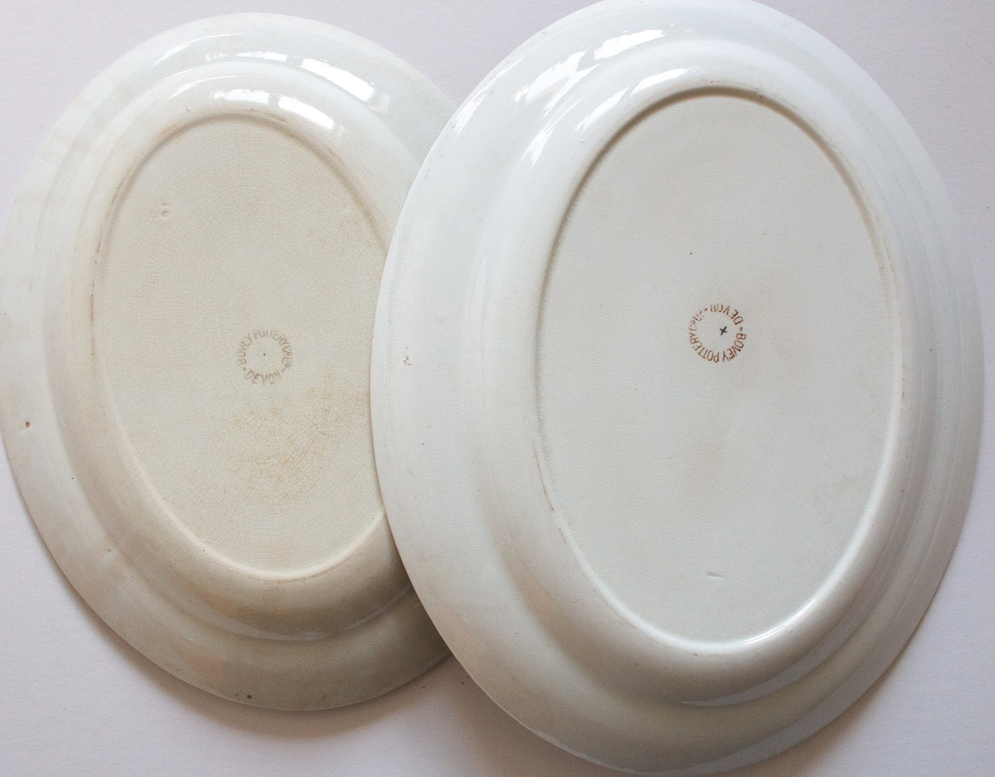 Bovey Pottery Co. Ltd. Devon Graduated Serving Platters (2)