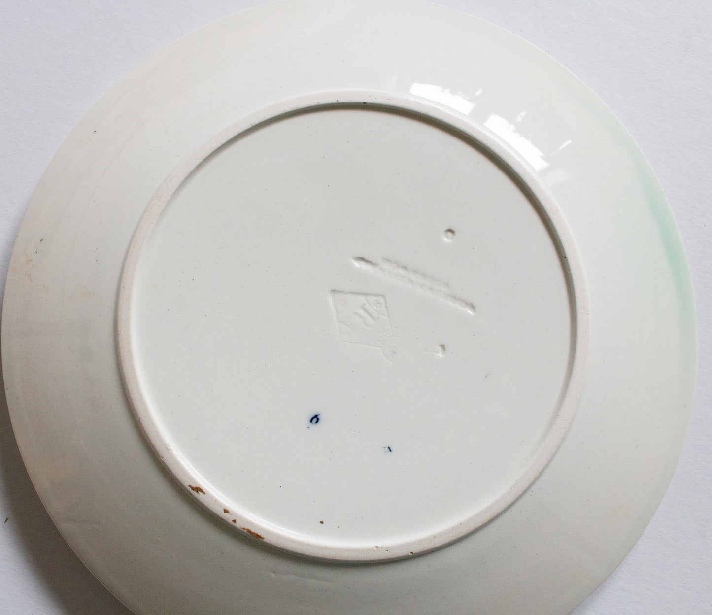 Antique Brown, Westhead, Moore & Co. Blue and White Transferware 9.25" Plates (2)