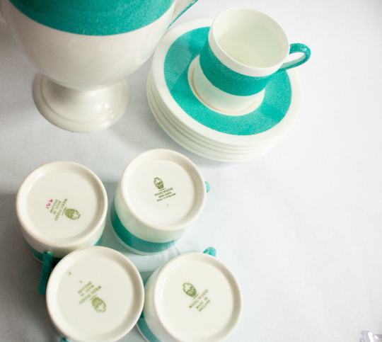 Vintage Wedgwood Bone China Coffee Set