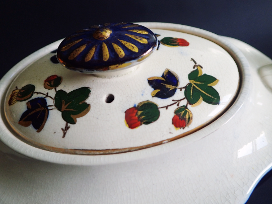 Antique Samuel Hancock & Sons Imari Style Teapot