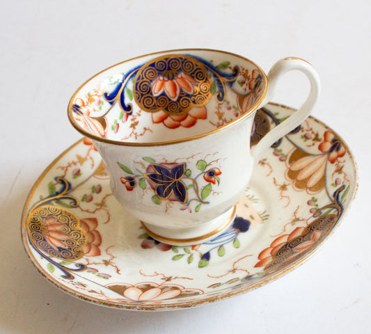 Vintage Imari Colours China Teacup and Saucer