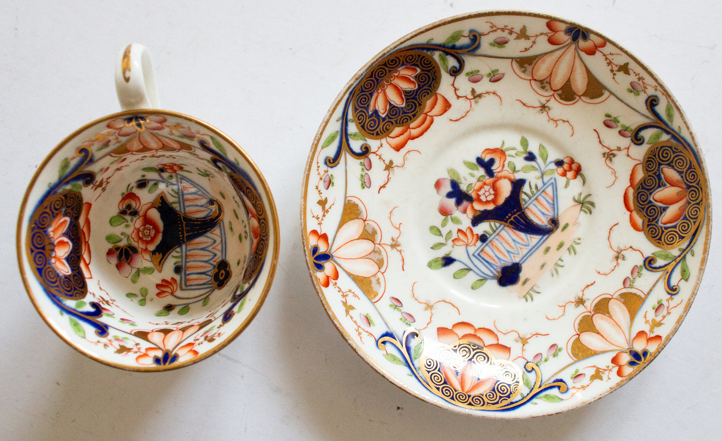Vintage Imari Colours China Teacup and Saucer