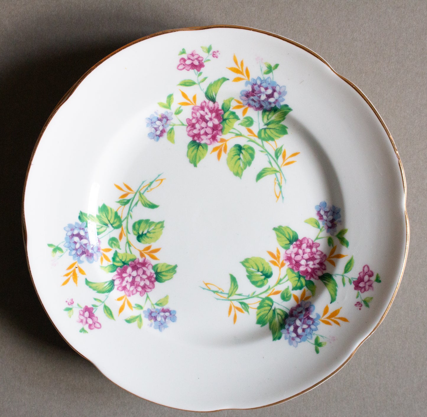 Vintage Royal Stuart China Floral 6.5" Side Plates (4)