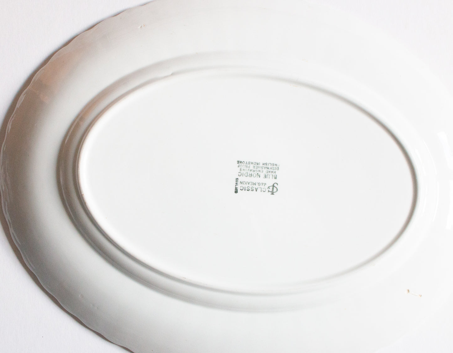 J. & G. Meakin 'Blue Nordic' Pattern Large Blue and White Serving Platter