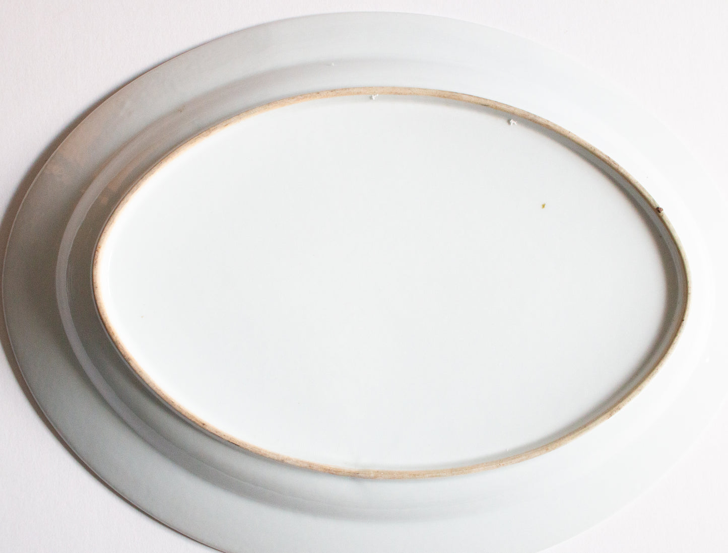 Large 'Willow' Pattern Blue and White Transferware Serving Plate