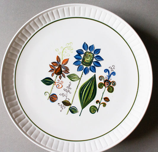 Royal Worcester Group Palissy England 'Bergen' Pattern Mid Century 10" Dinner Plates (6)