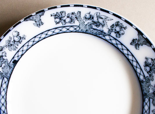 Losol Ware Keeling & Co. Ltd. Burslem England 'Beverley' Pattern Blue and White Transferware 9.5" Plates (5)
