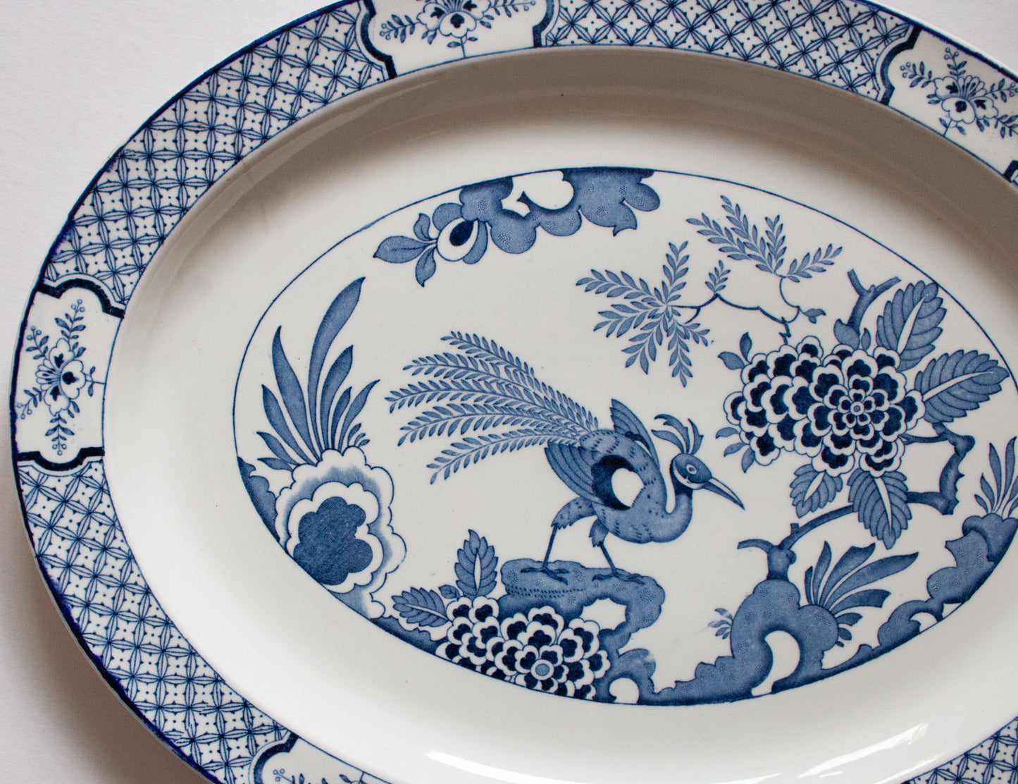 Wood & Sons 'Yuan' Pattern Blue and White Meat Platter