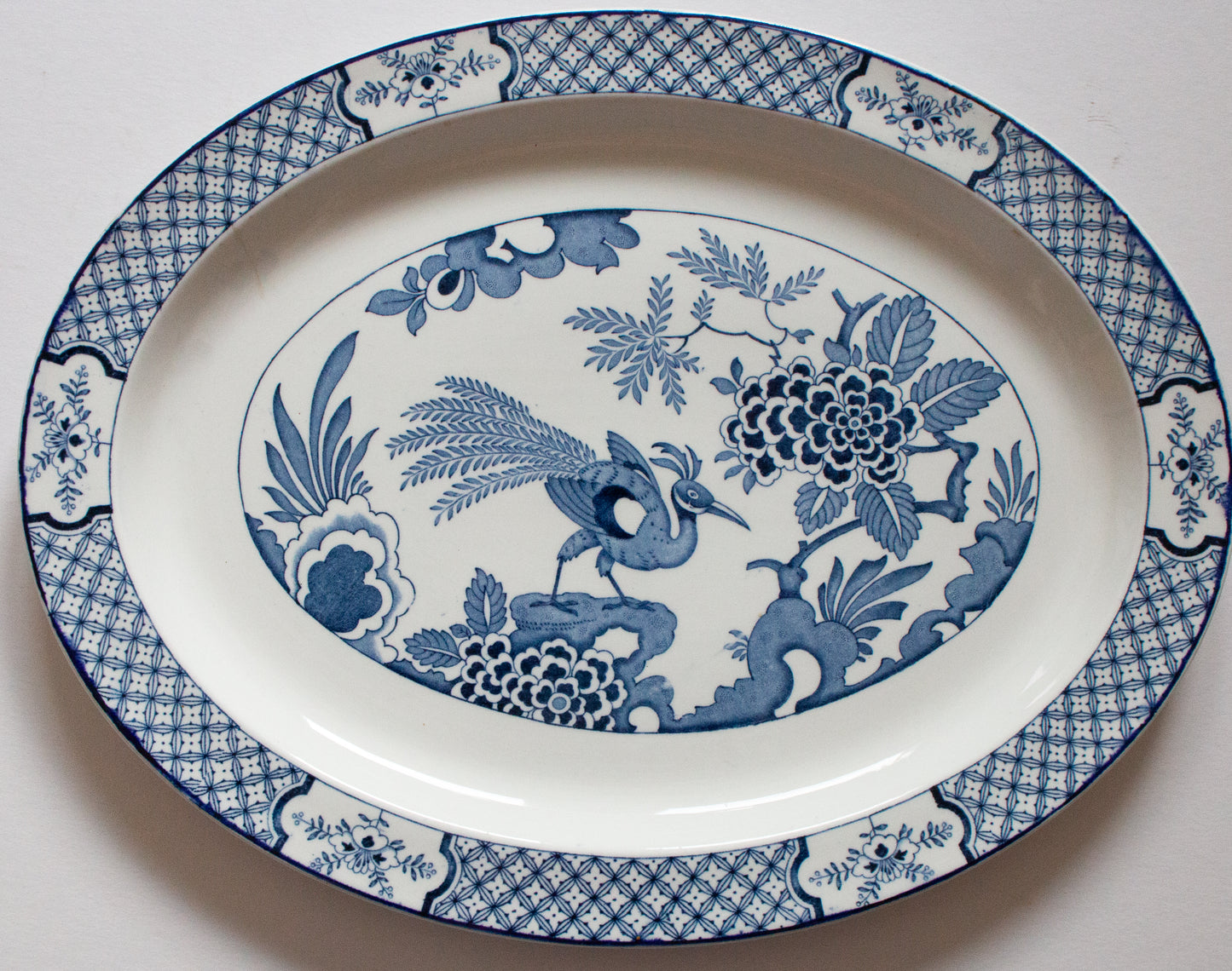 Wood & Sons 'Yuan' Pattern Blue and White Meat Platter