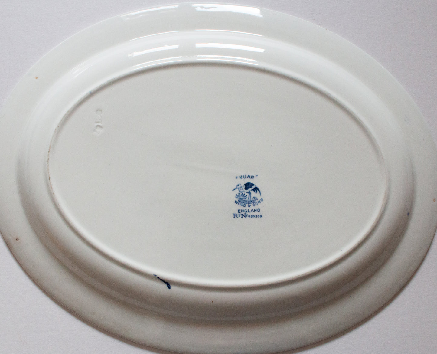 Wood & Sons 'Yuan' Pattern Blue and White Meat Platter