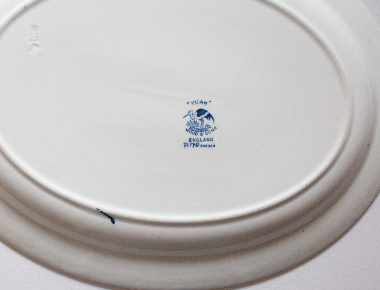 Wood & Sons 'Yuan' Pattern Blue and White Meat Platter