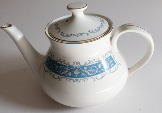 Ridgway 'Blue Rhapsody' Pattern Blue and White Teapot