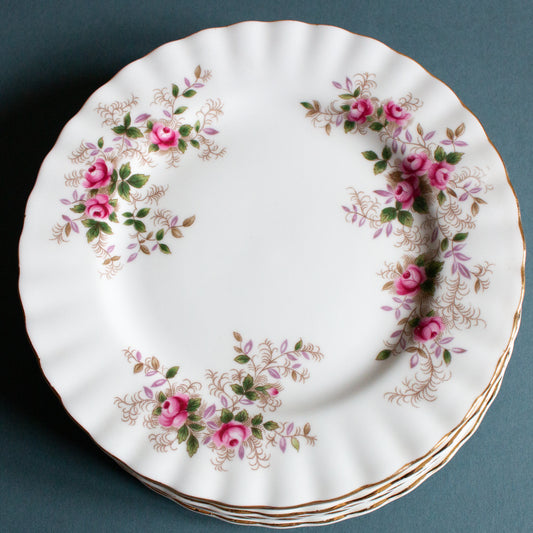 Royal Albert Bone China 'Lavender Rose' Pattern 6.25" Side Plates (6)