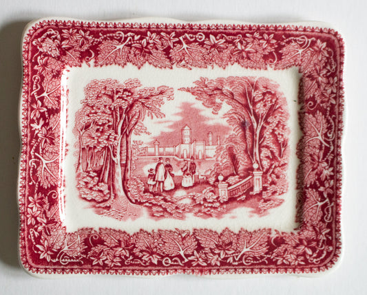 Masons 'Vista' Pattern Ironstone Butter Dish Base or Similiar